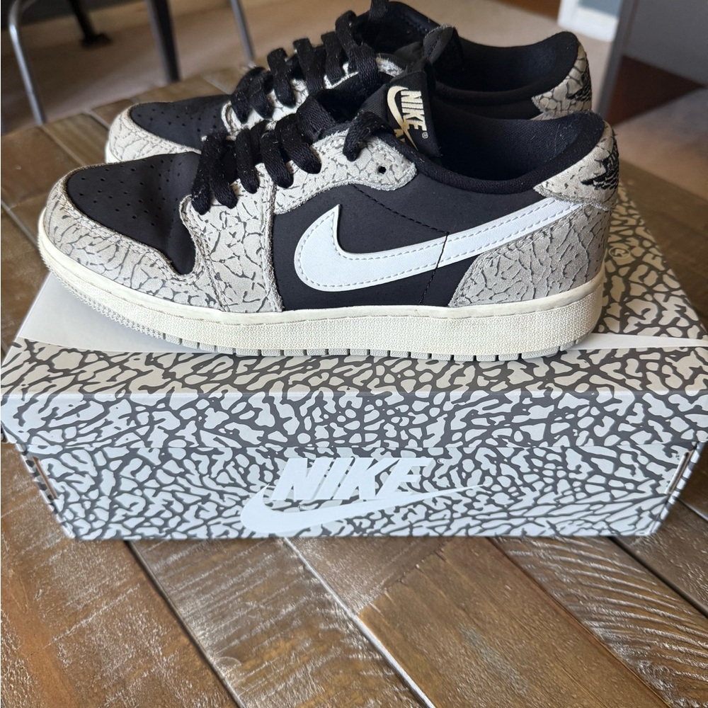 Nike Air Jordan 1 Retro Low OG in Black and White